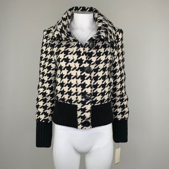 Houndstooth House of Dereon Mini Coat NWT